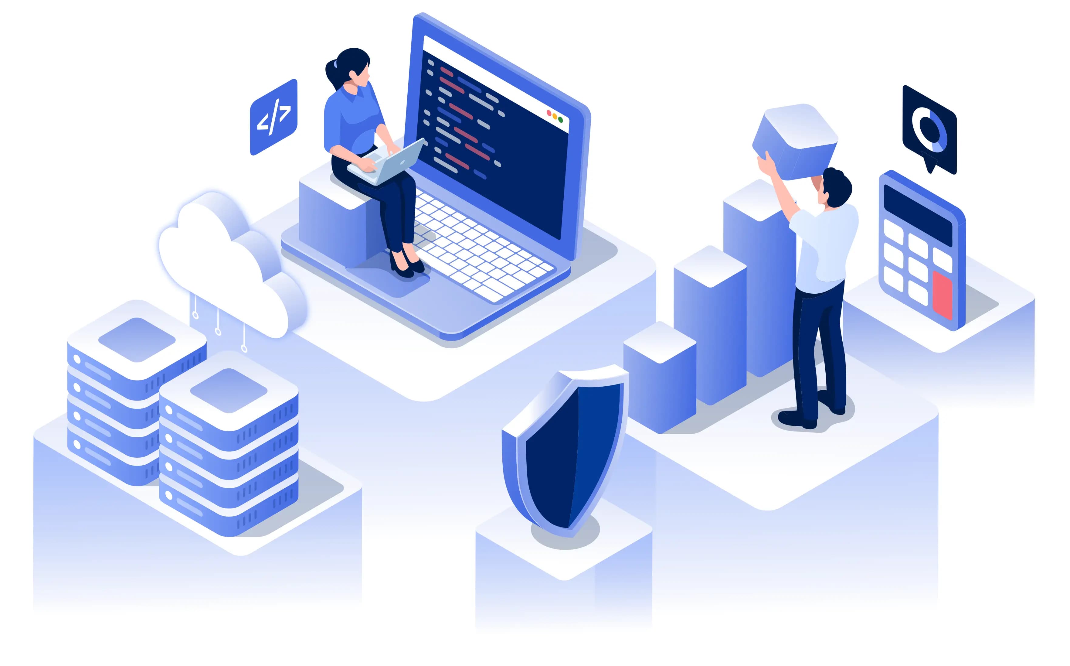 Business and IT Services Illustration